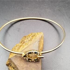 Evil eye encrusted crystal bracelet B812